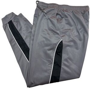 Starting Point Grey/Black/White Track Jogger Lounge Warmup Pants Large